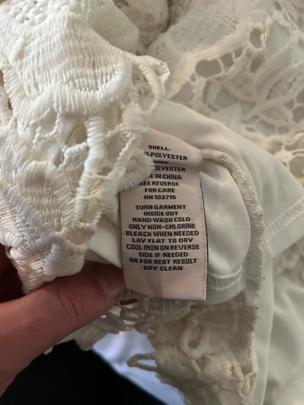 Nanette Lepore White Crochet Lace Sleeveless Camisole - Picture 4 of 4